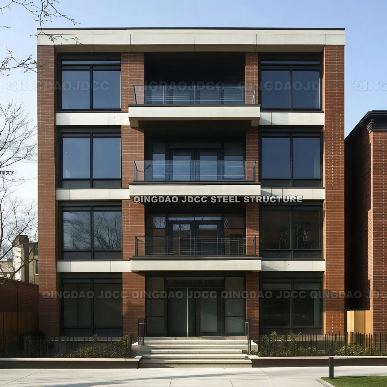 Estrutura Modular Personalizada de Edifício de Apartamento com Estrutura de Aço para Armazém e Oficina com Painéis de Vidro Portáteis de Aço ACP, Contratante Geral de Construção Turnkey