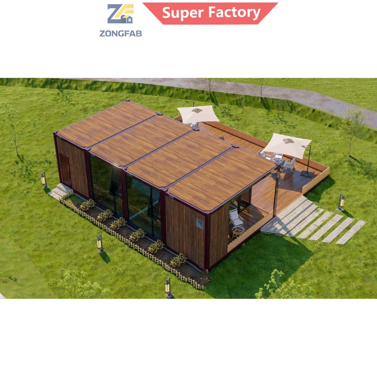 Villa Glamping Escritório de Quintal Resort Flat de Avó Alojamento Airbnb Habitação Pré-fabricada Modular Edifício de Contêiner Habitação Projeto de Reconstrução Pós-Desastre