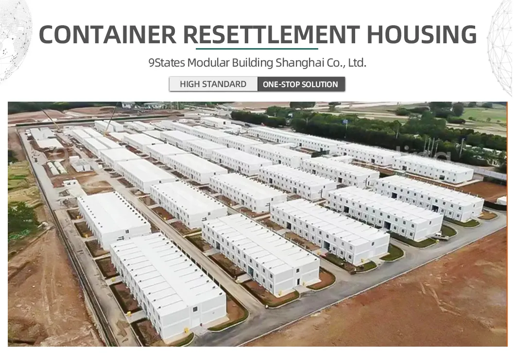 Construção de Aço Verde Resistente ao Vento e Dobrável Amigável ao Orçamento para Habitação Sustentável em Contêineres