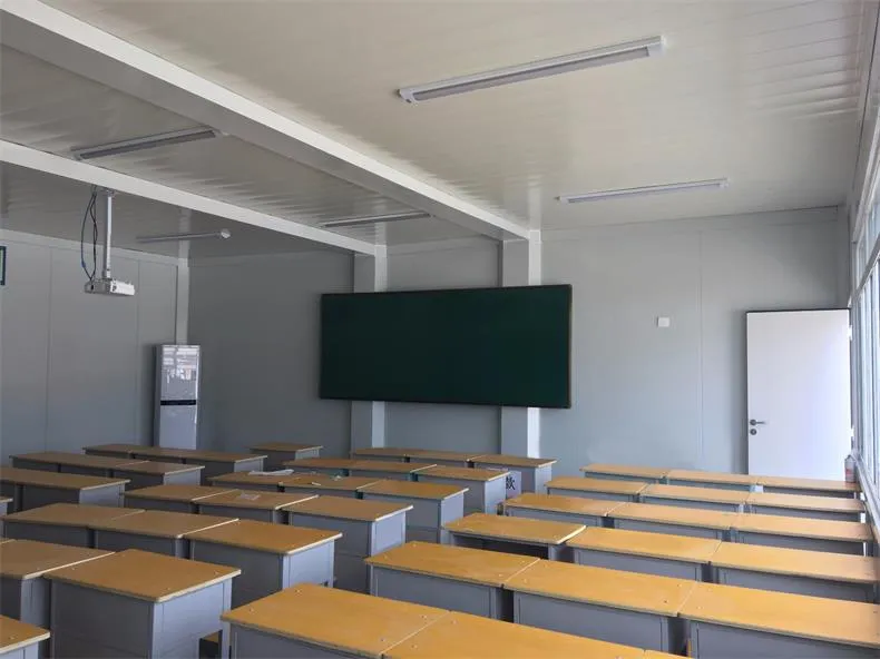 Edifícios de sala de aula temporários modulares pré-fabricados portáteis e baratos para escolas