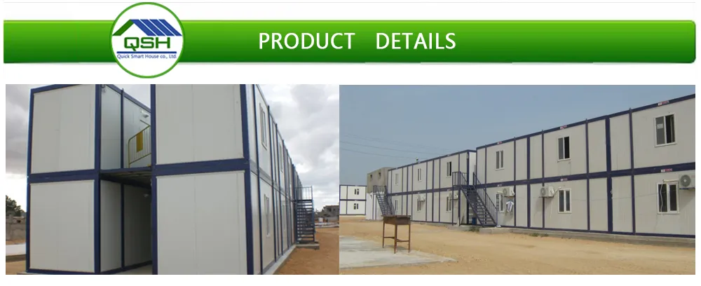 Casa Modular Móvel de Campo de Trabalho Casa Prefabricada Tipo K Casa Modular Edifício de Dormitório Econômico