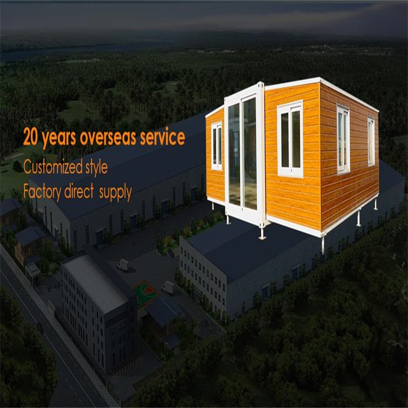 Escritório Móvel Container Sala de Reunião Grande Espaço Painel Sanduíche Edifício Modular Comercial para Sede da Empresa