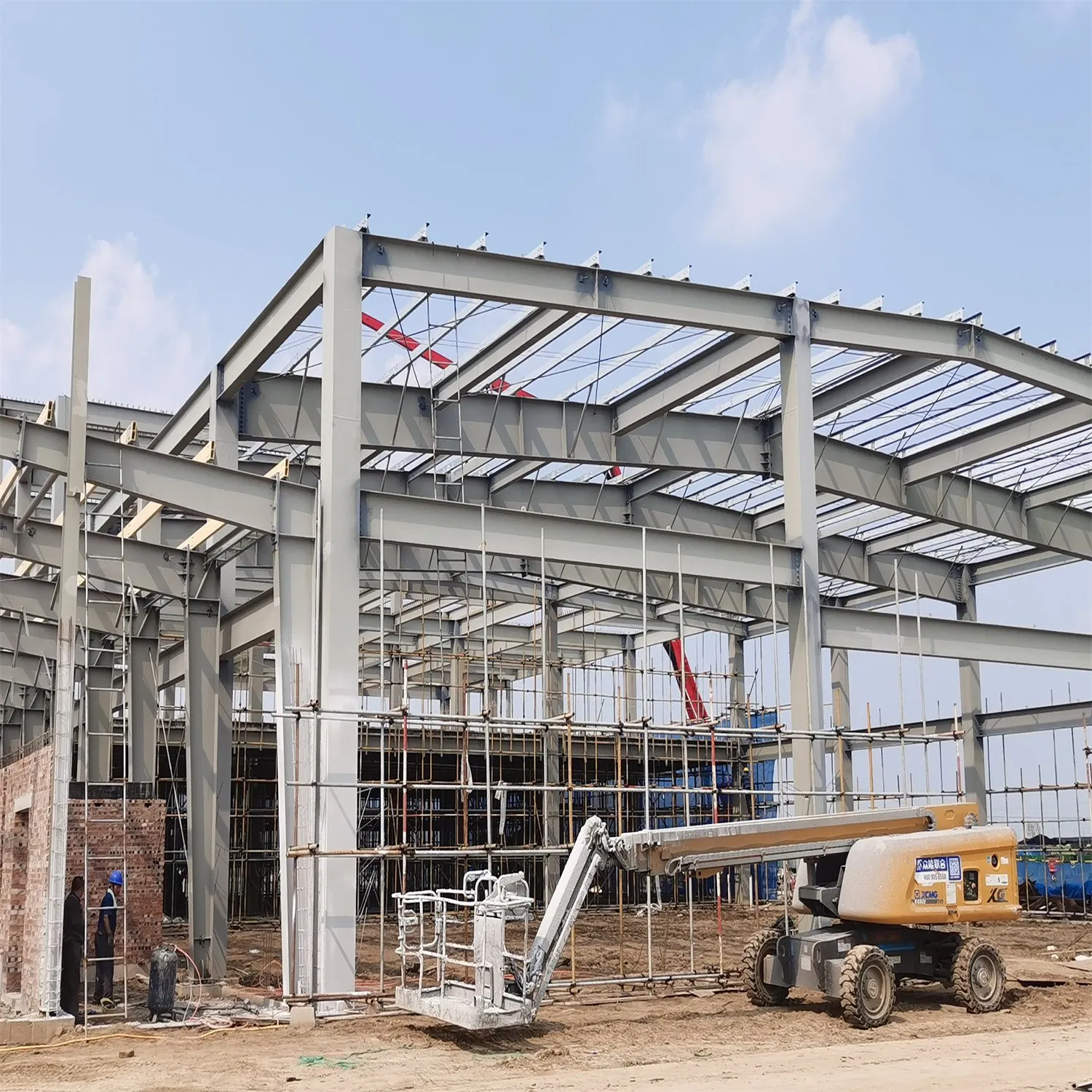 Estrutura de Metal Aço Modular Prefabricada de Alta Resistência para Indústria Leve, Hotel, Apartamento, Oficina e Construção Comercial