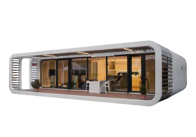 Novo Design Inteligente Casa Móvel Prefabricada Modular Cápsula da Apple