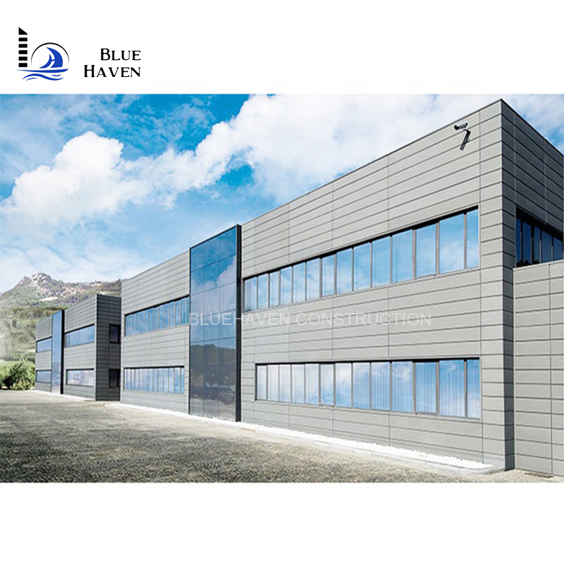 Novo Edifício de Escritório Modular de Dois Andares em Estrutura de Aço com Tempo de Construção Reduzido