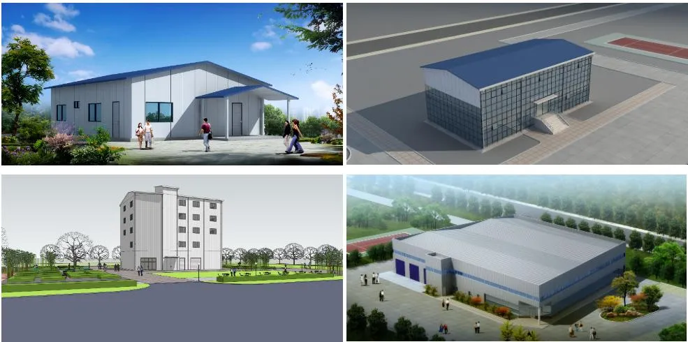 Estrutura de Aço Modular Moderna Prefabricada para Supermercado e Shopping Personalizado