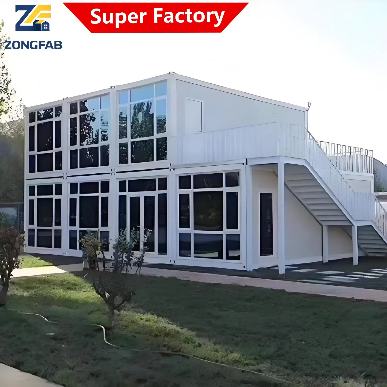 Construção Modular de Contêiner Prefabricado em Aço para Alojamento, Casa de Hóspedes, Pousada
