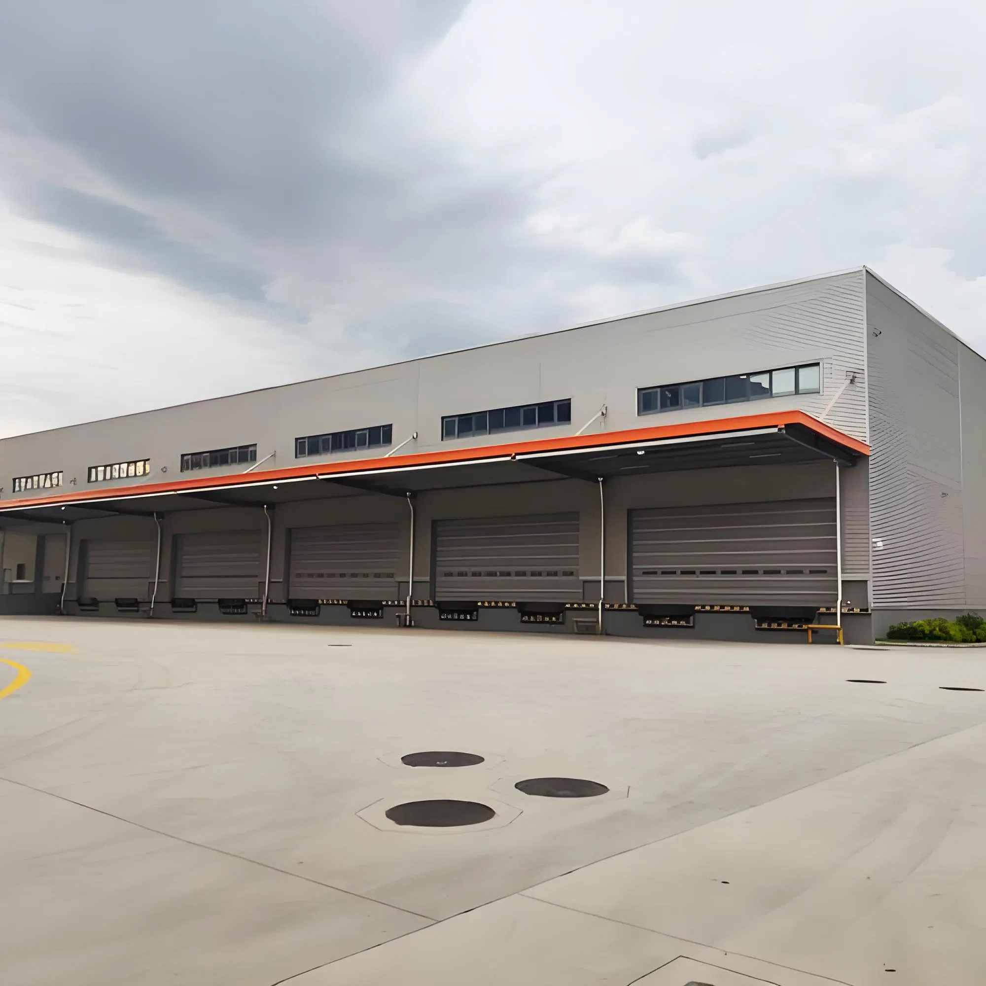 Construção Modular de Espaço de Grande Vão Escritório Híbrido Comercial Pré-fabricado Estrutura Metálica de Aço