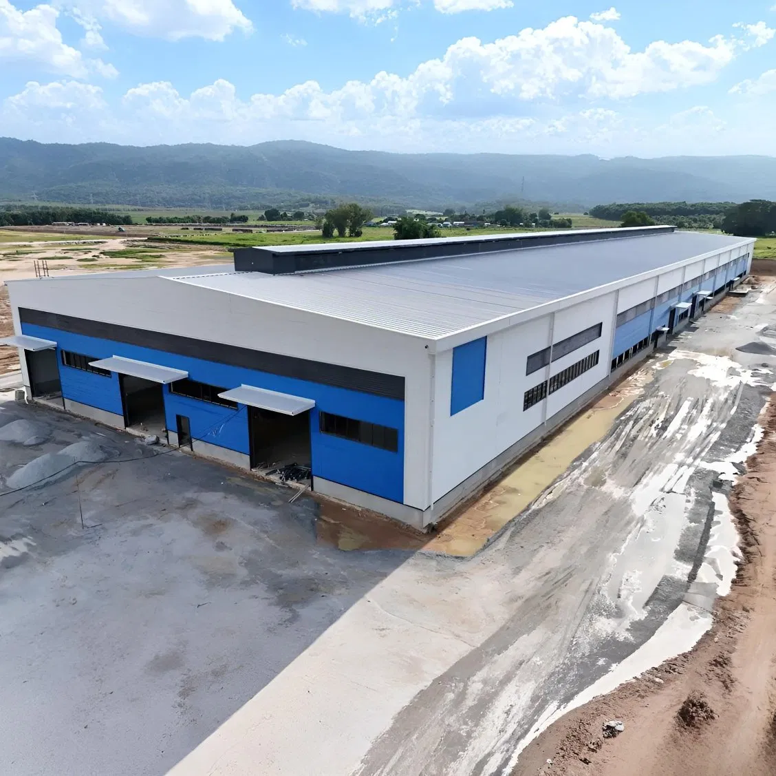 Edifício Modular Prefabricado de Estrutura de Aço com Lã de Rocha e Poliuretano Personalizado com Preço Baixo