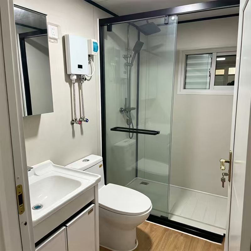 Container Expansível Empilhável de Duplo Andar para Escritório, Local de Projeto de Construção, Edifício Modular Prefabricado Moderno Integrado em Aço Pesado Móvel