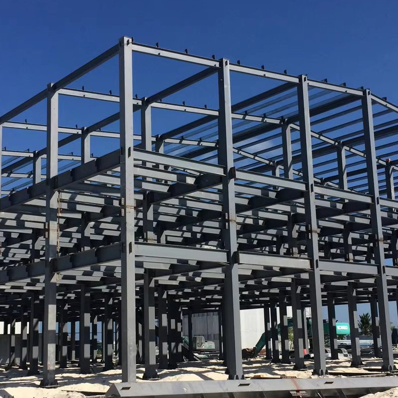 Estrutura de Oficina de Aço Prefabricado Flexível Modular Expansível com Estrutura Pesada e Espaço Industrial Adaptável
