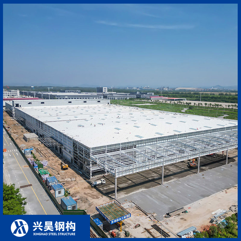 Construção Modular de Grande Espaço Industrial Comercial Híbrido Casa Escritório Prefabricado Estrutura de Metal Aço Edifício