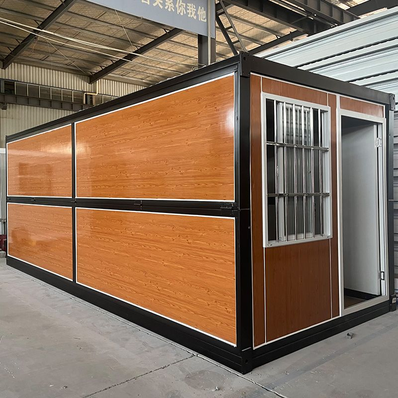 Escritório Móvel Container Sala de Reunião Grande Espaço Painel Sanduíche Edifício Modular Comercial para Sede da Empresa