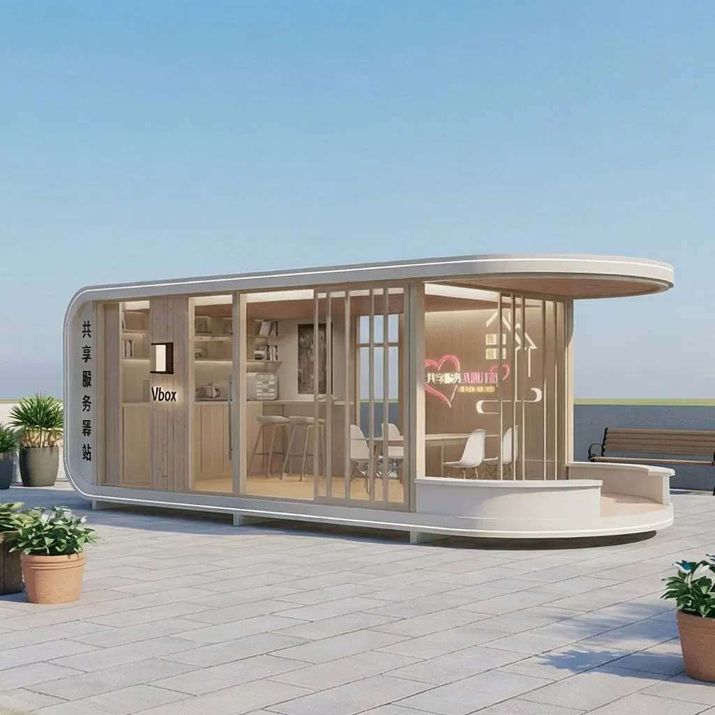 Cidade Apoio Instalação Modular Prefabricada Conversível Centro Comunitário Espaço de Exposição Casa
