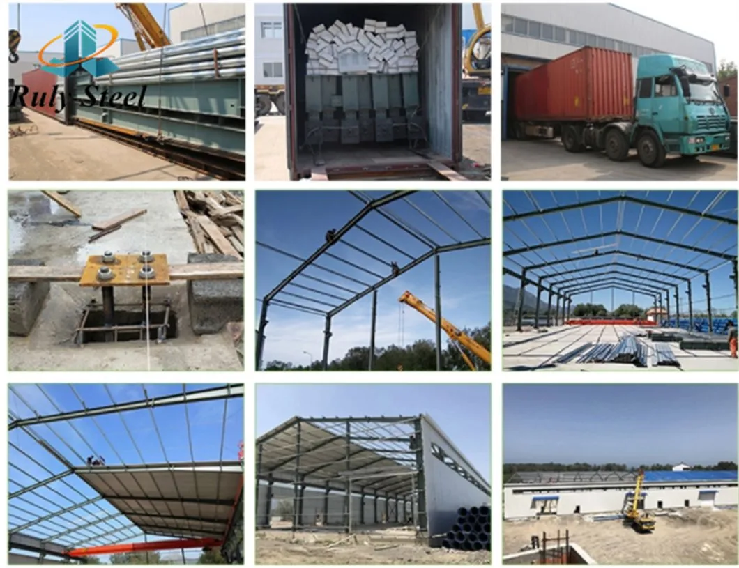 Padrão ASTM GB Grande Vão Design Modular Construção em Aço Estrutura Prefabricada Parque Logístico