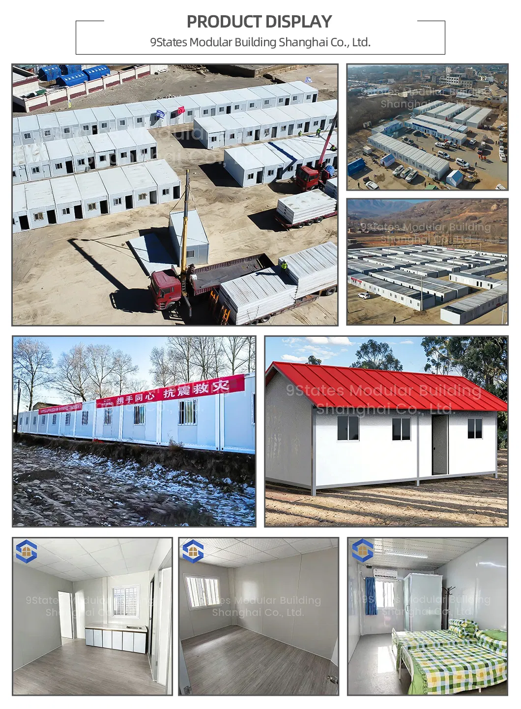Construção de Aço Verde Resistente ao Vento e Dobrável Amigável ao Orçamento para Habitação Sustentável em Contêineres