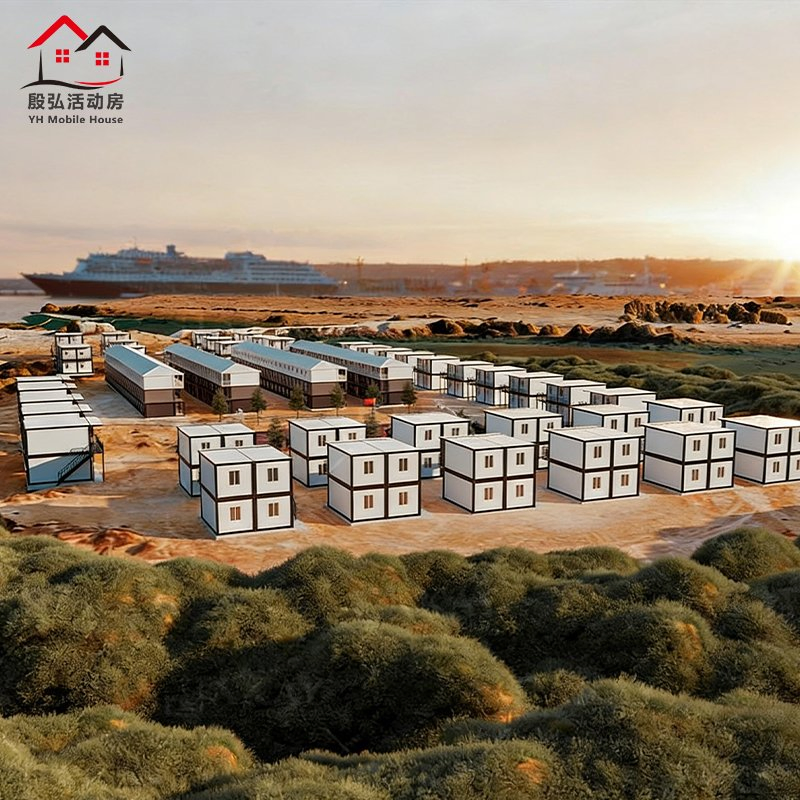Luxuoso 40FT 20FT Vila Modular Prefabricada em Pacote Planificado Desmontável Móvel Painel Sanduíche Container Shopping Escola Escritório Edifício