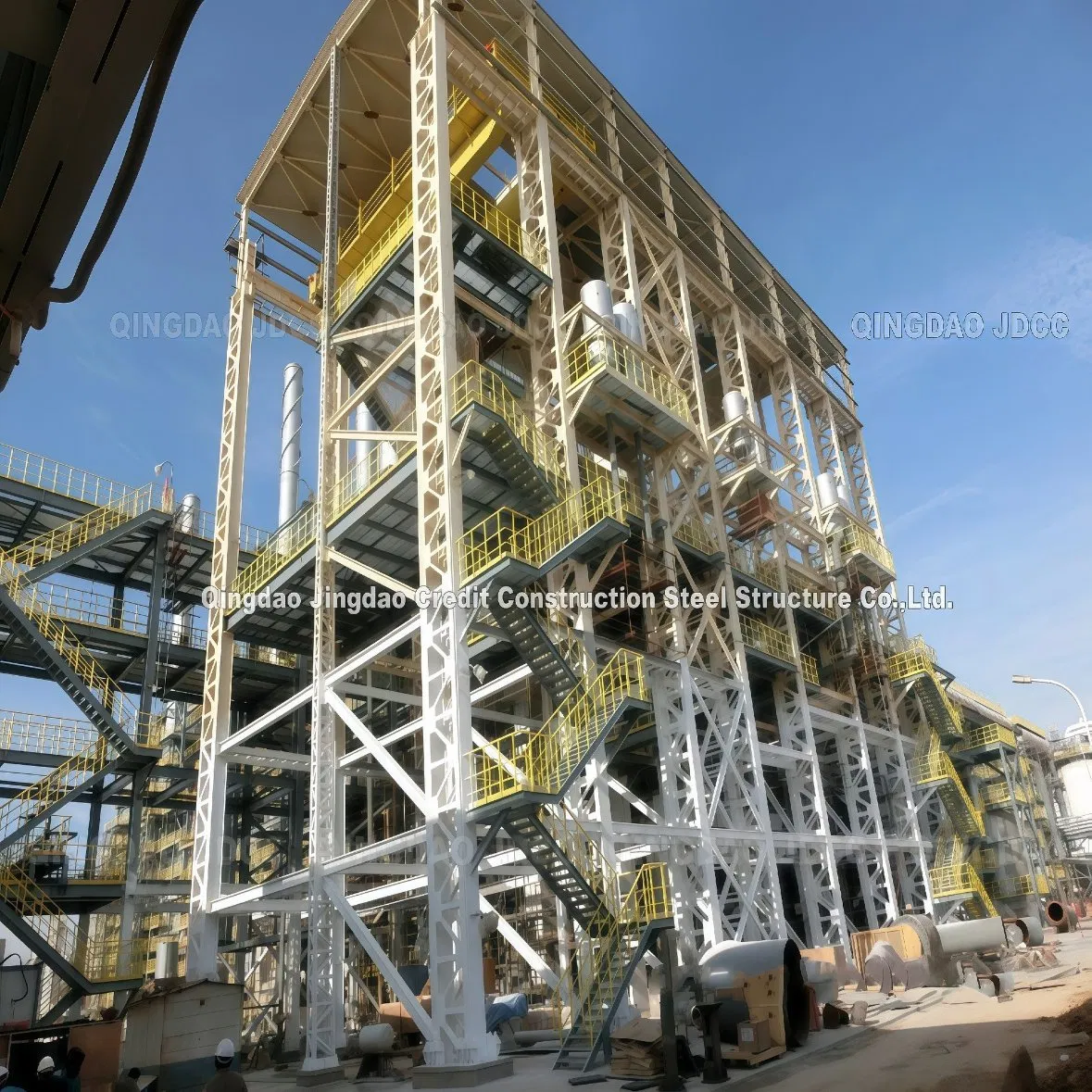 Estrutura de Aço Carbono Barato Fabricada para Oficinas Modulares Industriais, Plantas de Armazém, Empreiteiro Geral de Construção Turnkey