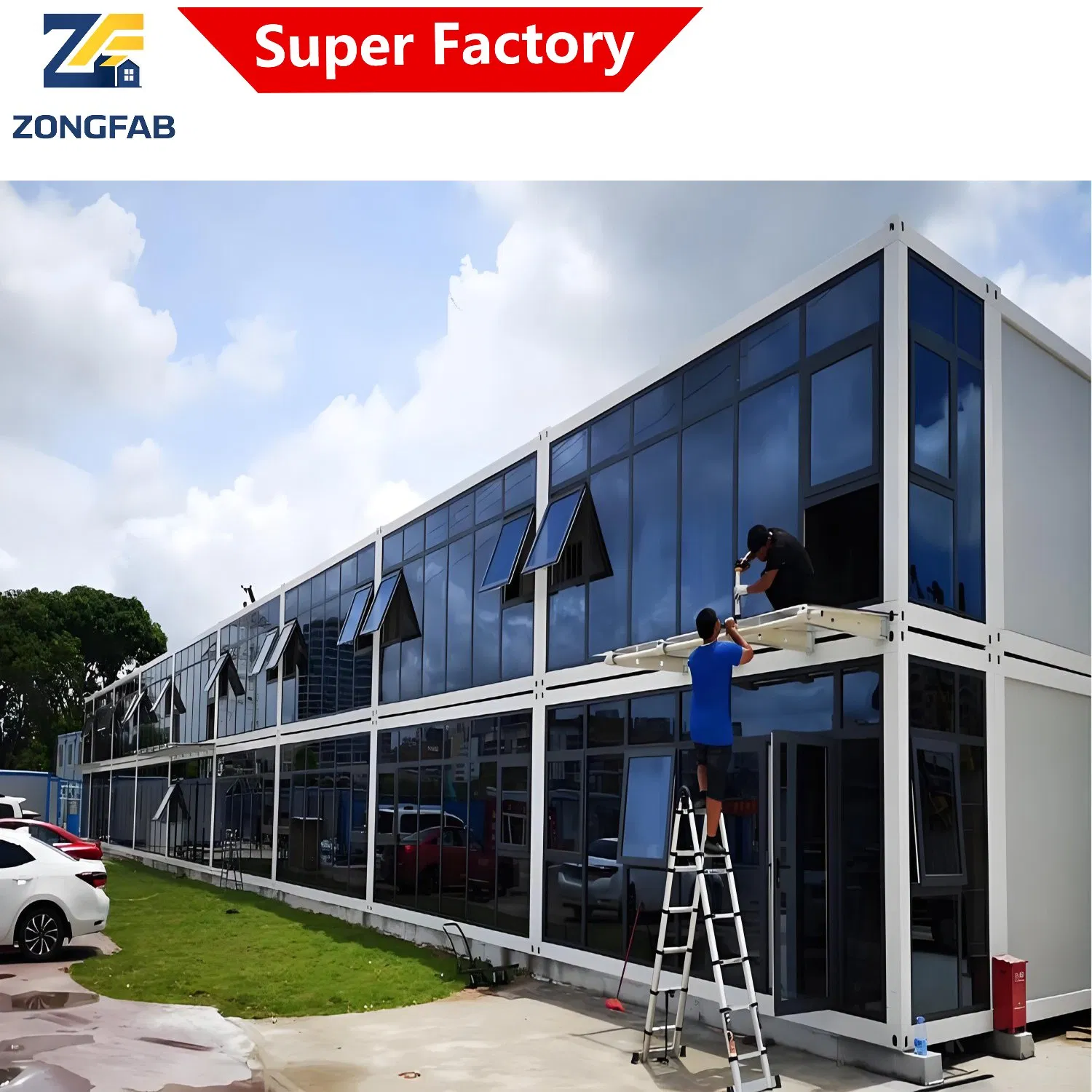 Construção Habitacional Modular Prefabricada Desmontável de Aço Reciclável