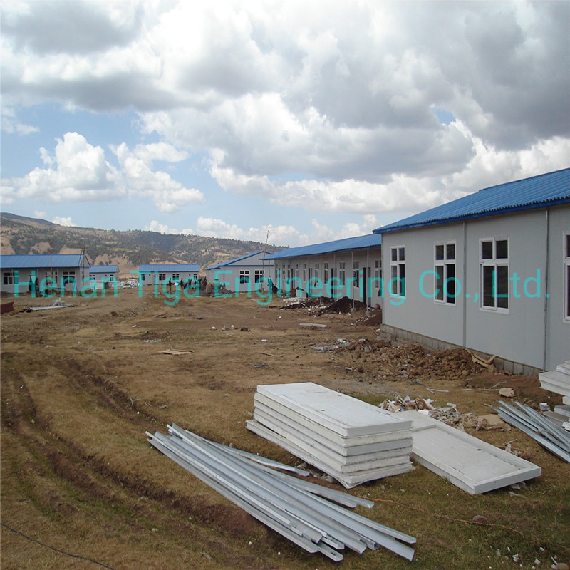 2 Andares Resistente ao Vento À Prova de Fogo Aço Leve Prefabricado Portátil Modular Escritório Escola Edifício
