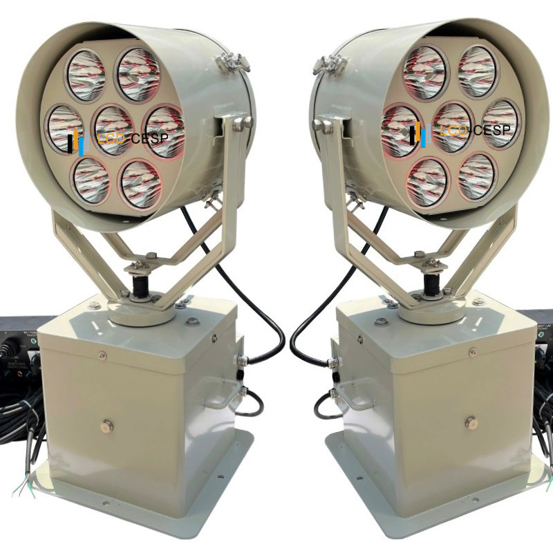Holofote Marinho 5000W-1000W, Luz LED Spot Flood, 85-265VAC, 8deg, 1km-2km-3km-5km-6km Iluminação de Busca