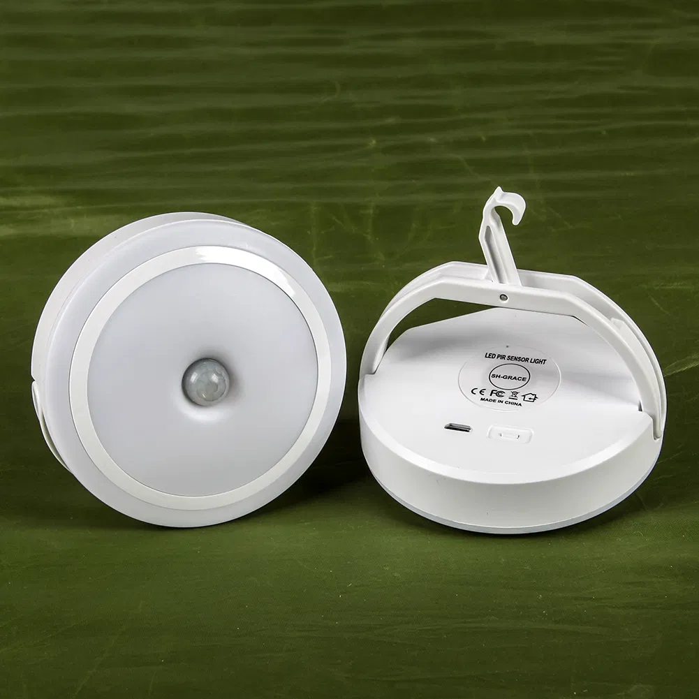 Iluminação Portátil com Sensor de Movimento LED Recarregável