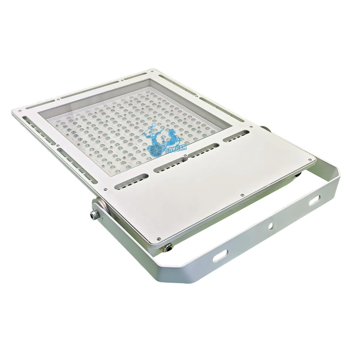 Refletor LED de Alta Potência 50W-1200W Iluminação Industrial Marinha para Exterior IP67 IP68 Ik10 Certificado CE 150lm/W Liga de Alumínio para Projeto de Armazém Portuário e Estádio