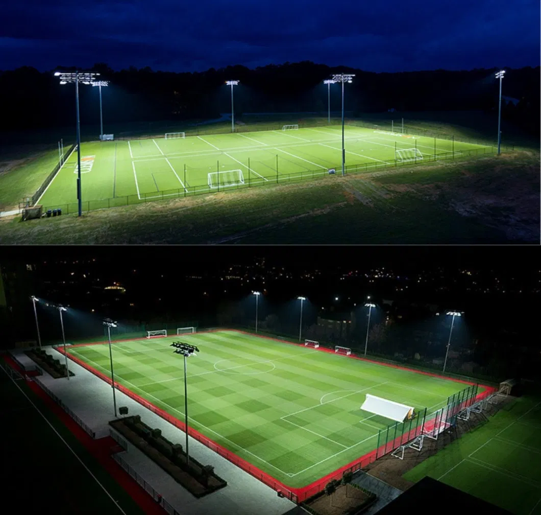 Iluminação de Estádio em Funcionamento