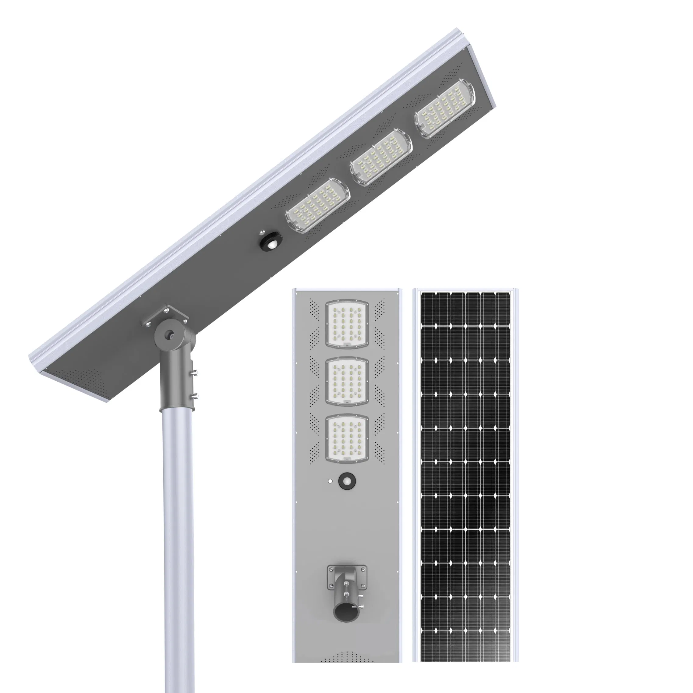 Fábrica de Alta Brilho Tudo em Um Lâmpada Exterior Farola Lampadaire Solar Todos os Wattage Lâmpada LED de Inundação Externa Focos Solares Melhor Luz de Rua Solar