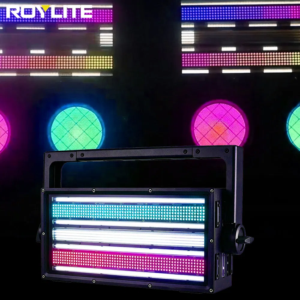 800W Painel de Estroboscópio RGB LED à Prova d'Água para Arquitetura Externa, Iluminação de Estágio Estroboscópica Jointable