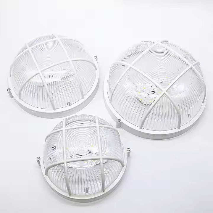 IP68 Iluminação de Parede ao Ar Livre em Alumínio à Prova d'Água com Luz LED E27 Luz Grande Círculo
