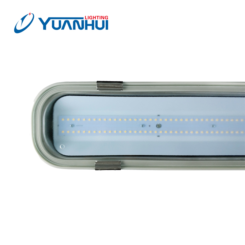 IP66 Ik08 Lâmpada de Aço Inoxidável à Prova d'Água, Fixture de Iluminação LED, Iluminação de Túnel Tri-Proof, Lâmpada Tubular Triproof LED