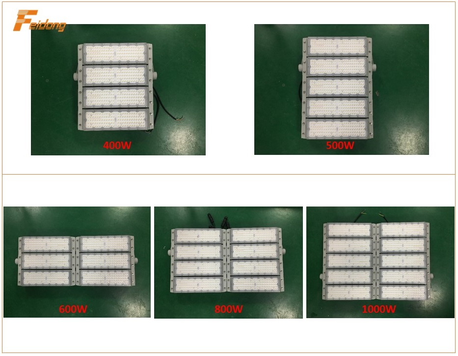 3 Anos de Garantia Tipo de Módulo Impermeável IP66 Aplicação Externa Iluminação de Projetos Campo Esportivo 500W Lâmpada LED de Inundação 500W Luz Lâmpada LED de Inundação