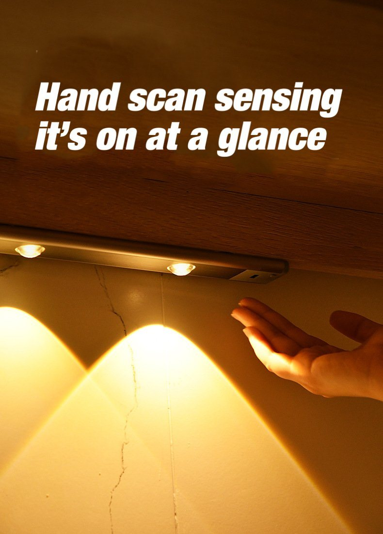 Iluminação de Armário de Montanha LED Decorativa de Alta Qualidade para Interior com Sensor de Movimento por Toque PIR, Lâmpada Sem Fio para Luz de Parede de Armário Interno