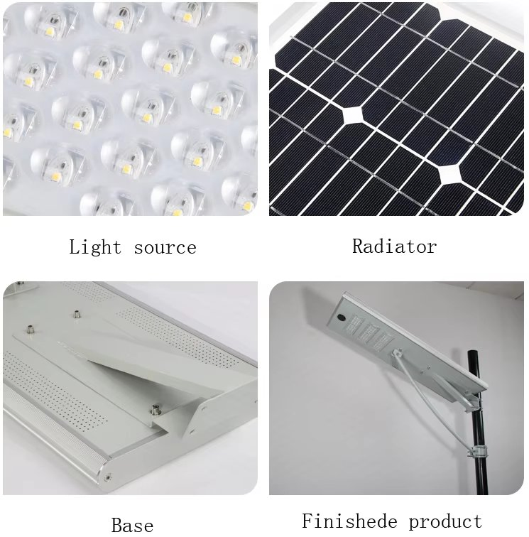 80W Lâmpada de Rua com Sensor de Movimento Modos de Iluminação Dual Energia Solar e Eólica