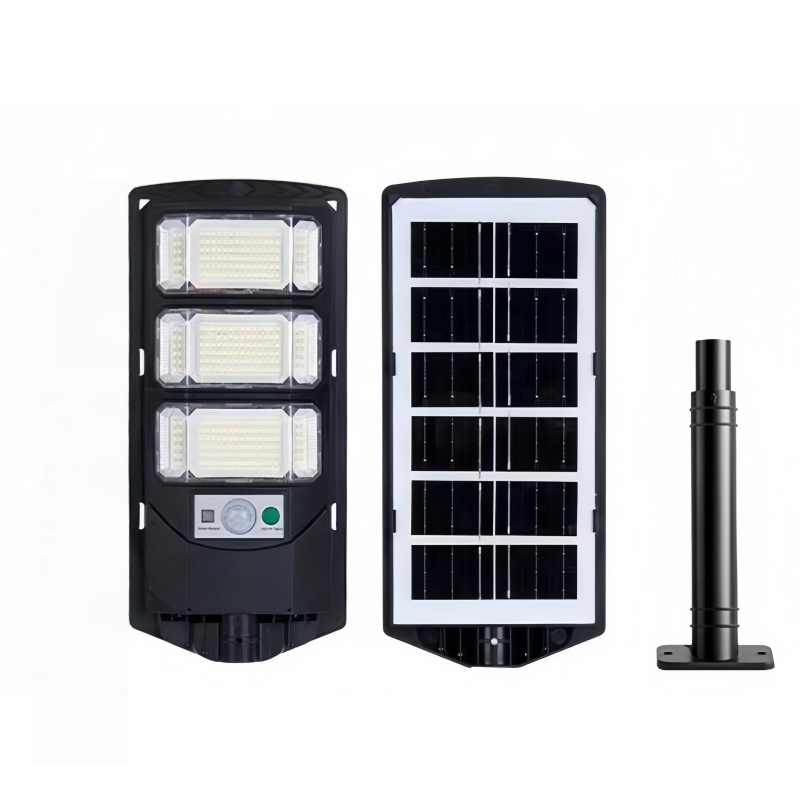 50000 Lâmpada Solar de Rua LED com Sensor de Movimento, Luz de Inundação de Segurança, Iluminação Comercial para Exteriores com Vida Útil de Horas