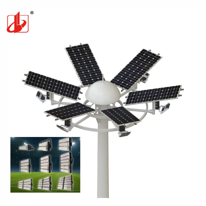 15m/18m/20m/25m Holofote Solar/LED em Aço Galvanizado Metal Alto Poste de Iluminação para Estádio Esportivo ao Ar Livre