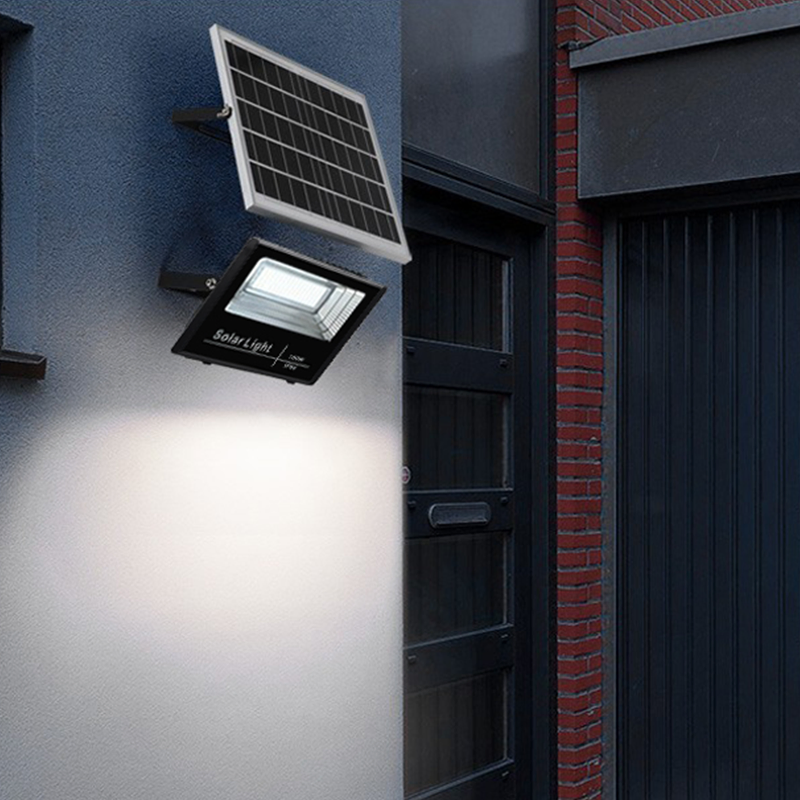 Lâmpada de Jardim à Prova d'Água Personalizada da China Luz LED Branca Brilhante 25W 40W 60W 100W 200W 300W Luz de Inundação Solar Inteligente