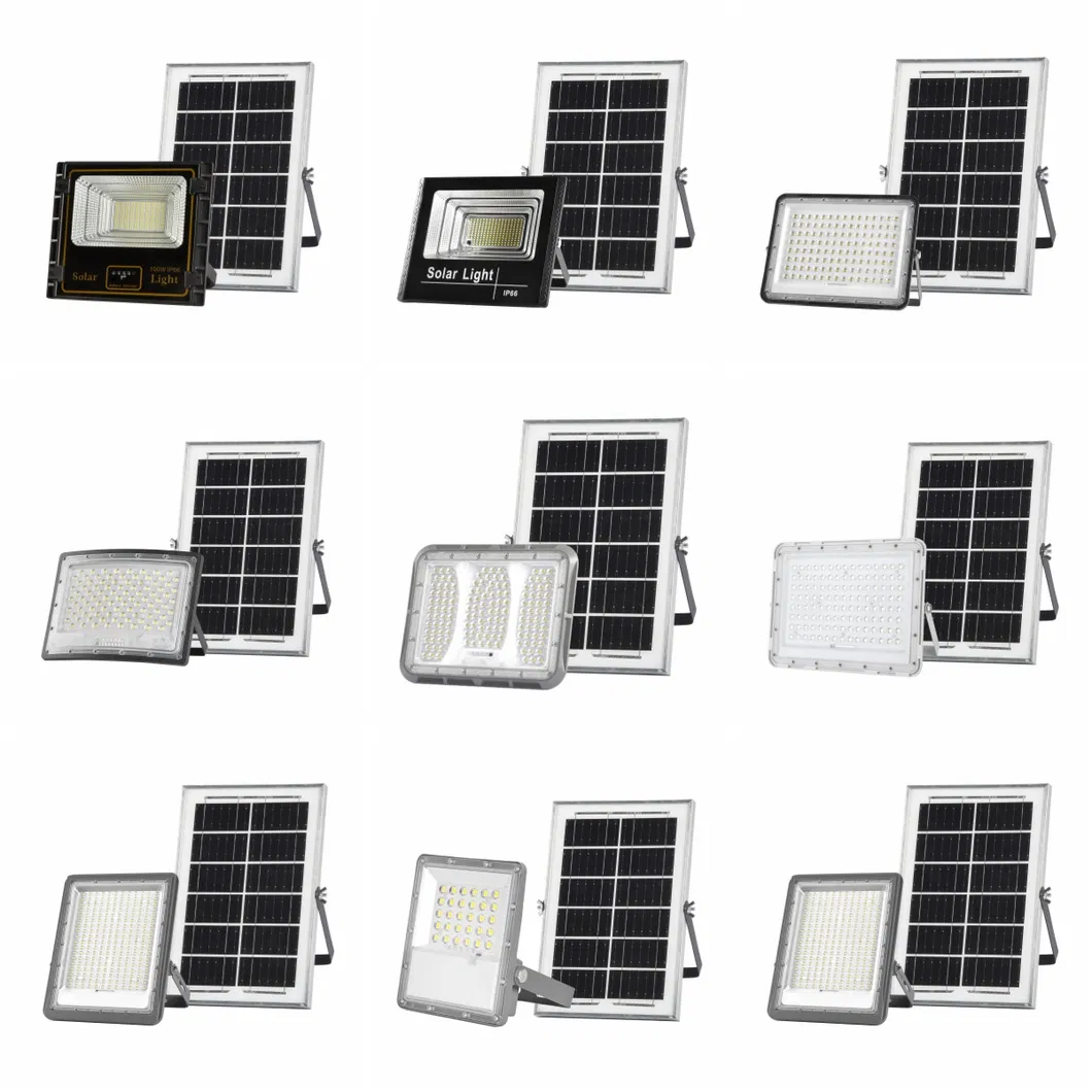 200W 300W 500W Projetor de Segurança Solar LED para Jardim ao Ar Livre