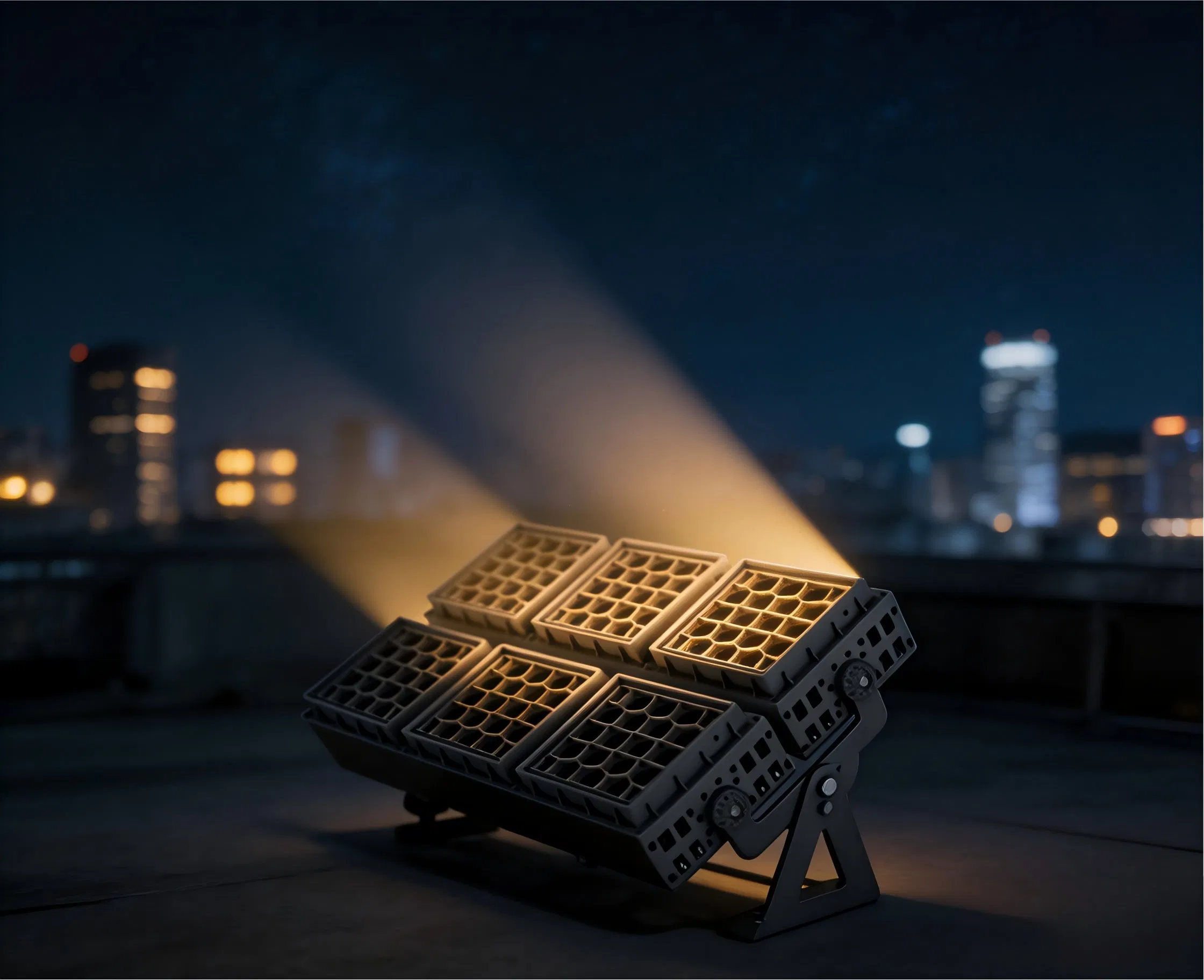 Holofote de Feixe Forte de Alta Intensidade, Luz de Inundação de Alta Potência Modular Combinada, Holofote LED para Exterior IP65,