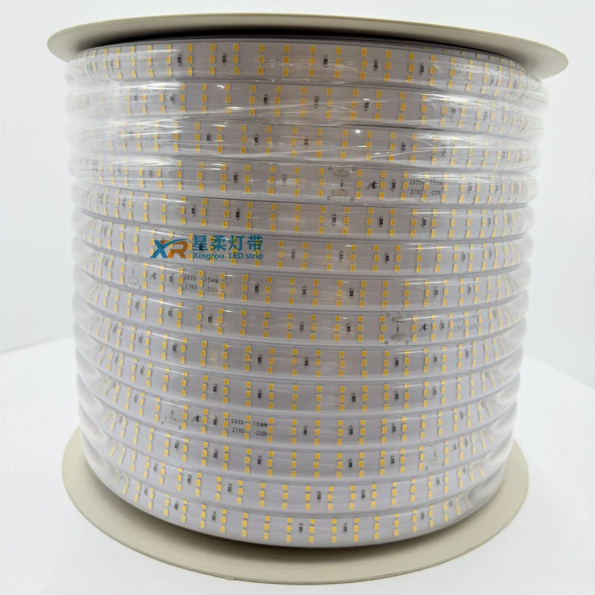15mm 276LED/Mac Fita de Luz LED Flexível de Alta Tensão com Três Linhas para Canteiros de Obras, Túneis, Manutenção de Estradas, Iluminação de Árvores