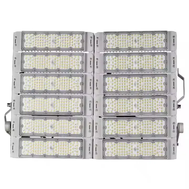 Iluminação de Túnel Modular LED de Alta Potência em Alumínio IP65 para Exterior 200W 300W 400W 500W 600W 700W 800W Luzes de Inundação para Estádio