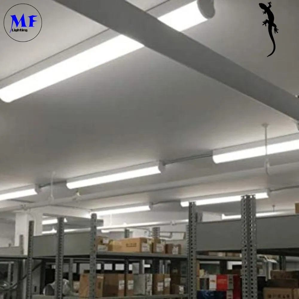 IP54 4FT 40W Iluminação de Túnel LED Tri-Proof Linkável ao Ar Livre de Alto Lúmen 160lm/W Luz Tubular LED Linear à Prova d'Água Luz Linear LED para Supermercado