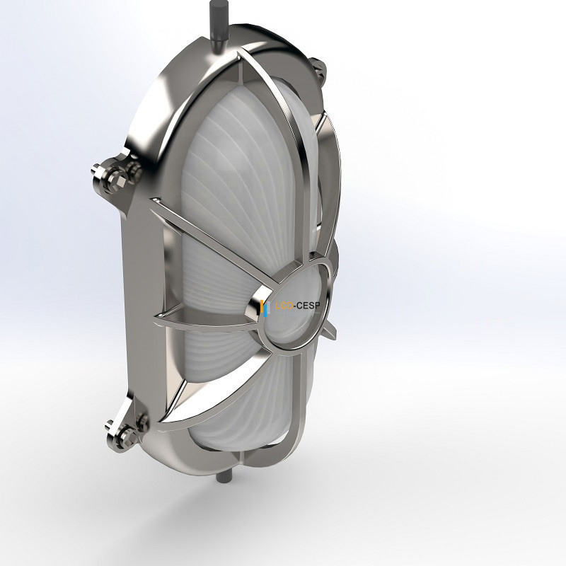 Lanterna de Spotlight à Prova de Explosão, 50W-1000W, LED, 90-305VAC, 5000K, 20deg, Iluminação para Barcos Marítimos