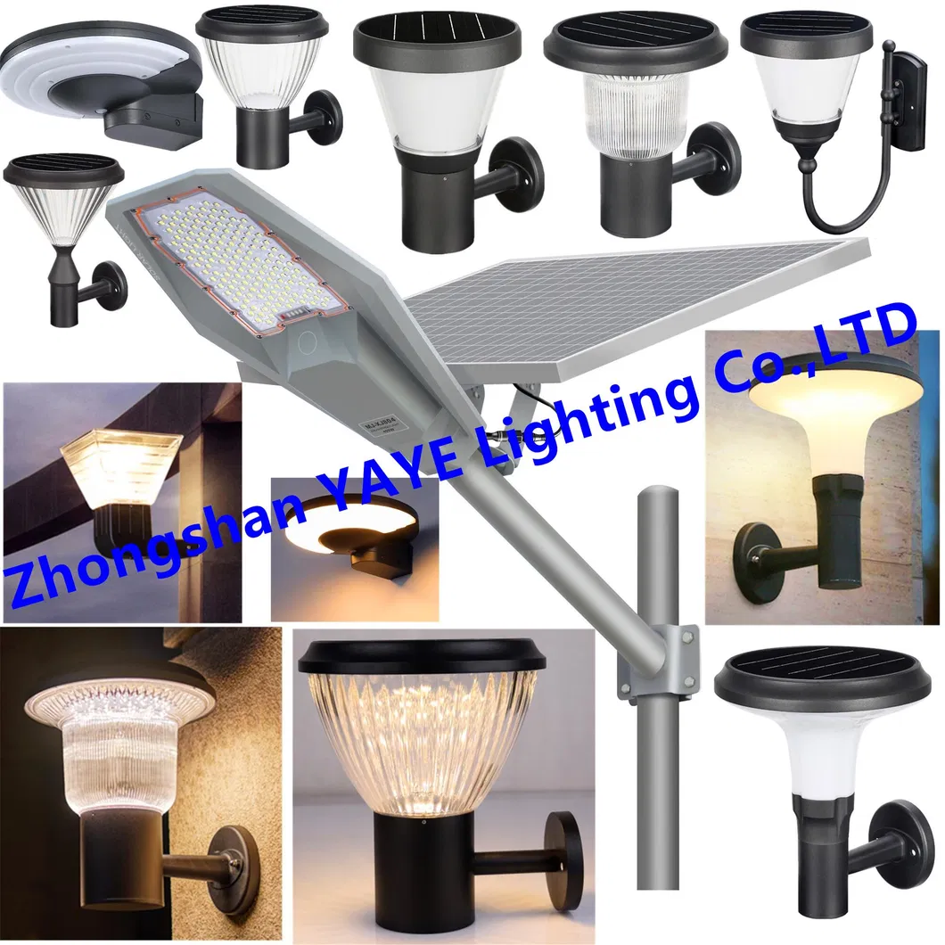 Luz LED Solar de Rua, Inundação, Jardim, Gramado e Estrada em ABS/Alumínio Integrado