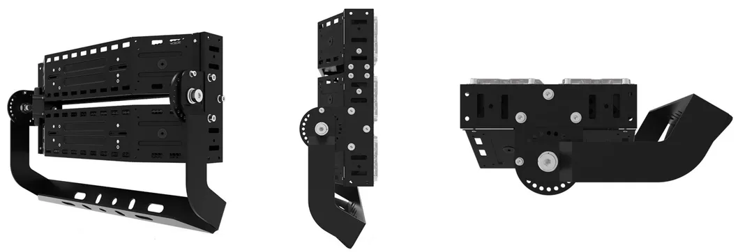 Dimensões e ângulos do Projector LED