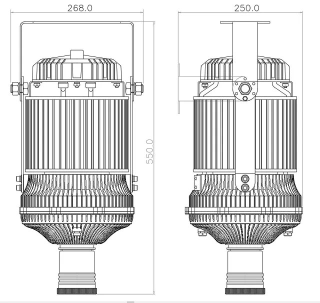 Controle de Sensor LED 150W Sinais Personalizáveis Projetor Industrial Uso para Segurança de Passagem de Empilhadeira Iluminação de Advertência