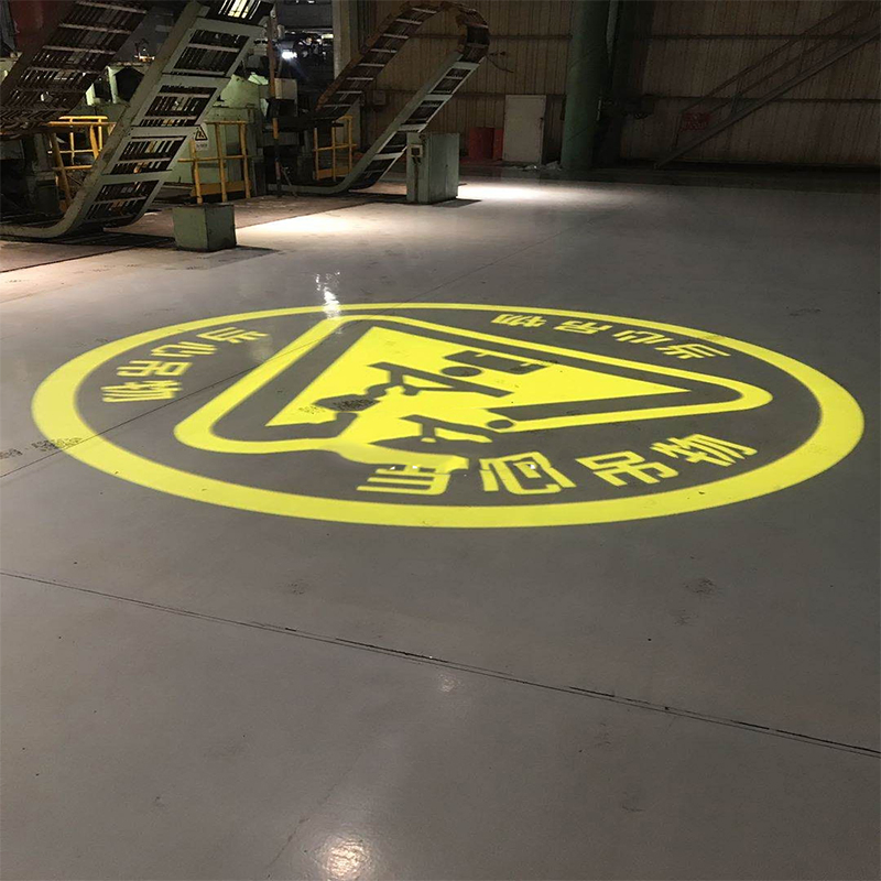 IP65 Iluminação de Projetor LED Personalizada à Prova d'Água para Ambientes Industriais Pesados Sinalização Gobo para Segurança de Pedestres