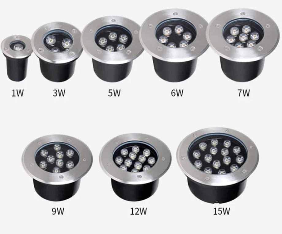 Luz LED embutida 220V Luz subterrânea para deck Iluminação externa para jardim Iluminação paisagística IP67