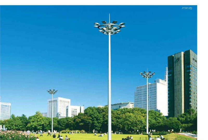 Iluminação de Rua LED Hepu para Exterior, Poste de Alta Masturação
